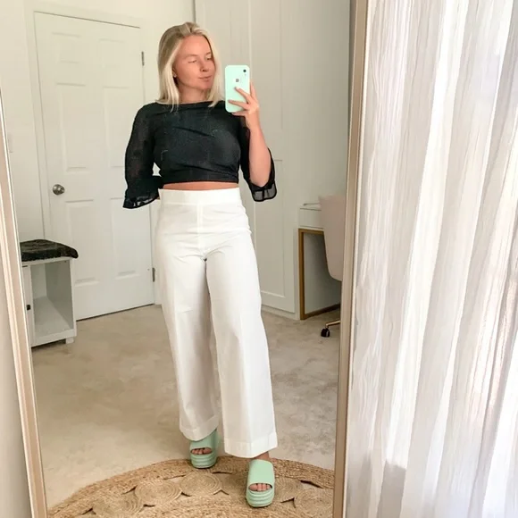 パンツ MARNI Woman Pants White PAMA0335I0UTSG24 CLN42 Cream cotton cady cropped trousers | Marni